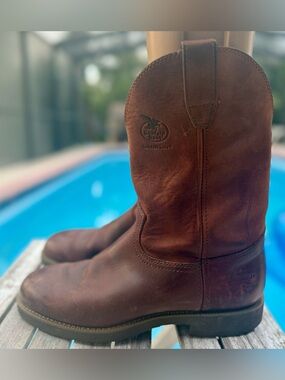 Georgia Boot Carbo-Tec Farm/Ranch Wellington Work Boots Model G5814 Mens Size 9D